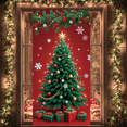 thumbnail image 5 of Festive Design Christmas Banner Holiday Tree Decoration for Party Celebration Indoor Winter, 5 of 9