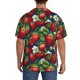 thumbnail image 3 of Balery Strawberry2 Camisa Casual de Manga Corta con Botones para Hombre, Texturizada, Estilo Cubano, para Playa, Verano-XX-Large, 3 of 5