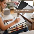 thumbnail image 5 of Haosy Accordion File Organizer Zipper Binder 500 Sheet 6-Tab Expanding File Folder Multi-Pocket 1.2 Inch 3 Ring Cute Snowman with Hat Scarf, 5 of 7