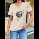 thumbnail image 3 of Camiseta de Mujer con Cuello en V y Temática Natural para Espíritus y Almas Errantes. Color XL, 3 of 4