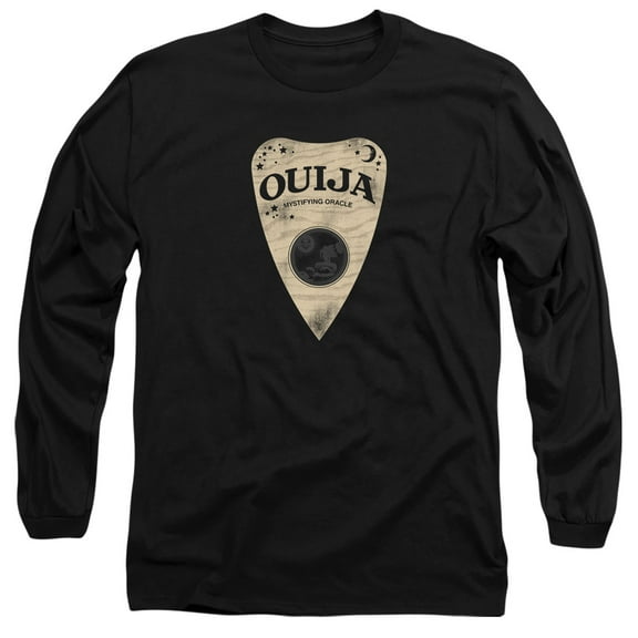 Ouija Planchette Long Sleeve Adult 18/1 T-Shirt Black