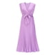 thumbnail image 1 of Vestido de playa plisado de gasa para mujer - Manga con volantes, corte ajustado, color liso, tallas S-XXL, para fiestas de verano/bodas, largo 140 cm, 1 of 7