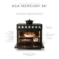 thumbnail image 2 of Aga Amc36df Mercury Series 36" Wide 4.9 Cu. Ft. Slide In Dual Fuel Range - Black, 2 of 5