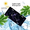 thumbnail image 4 of 1 Pcs License Plate Covers & Frames, Purple Crescent Moon and Butterflies in Starry Night For Decorative Front, Aluminum License Plate Covers & Frames Cover For Men Women, 12" X 6", 4 of 7