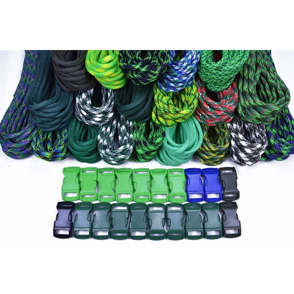 Bored Paracord Brand Paracord Starter Kit - Green Giant Combo Kit