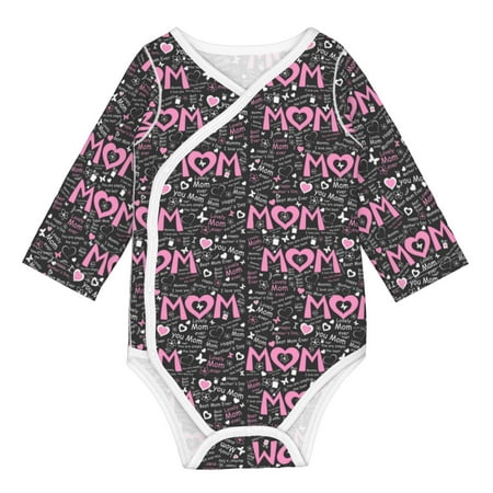 

Coaee Lovely Mom Ever for Soft Cotton Baby Long-Sleeve Bodysuit Girls Boys Bodysuit Romper