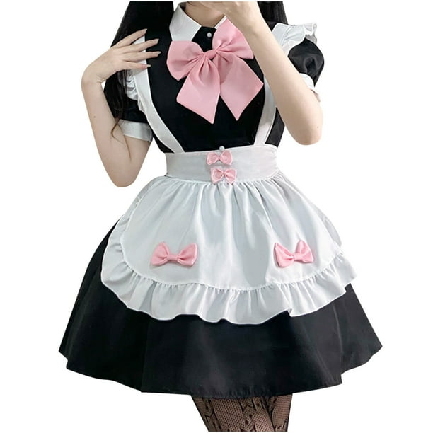 Maid Cosplay Trajes Maquillaje Anime Cosplay Mujeres Lovely Animation Show Outfit Vestido Ropa Odeerbi ODB142744