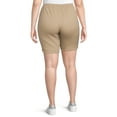 thumbnail image 4 of JMS Just My Size by Hanes Women's Plus Size Pull On Shorts with Pockets, Single and 2-Pack, 9” Inseam, Sizes 0X-4X, 4 of 6