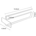 thumbnail image 2 of Innerwin Shelf Hanger Wine Glass Rack Creative Stand Free Punch Organizer Stemware Storage Single row of red wine glass racks-white none, 2 of 6