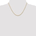 thumbnail image 2 of 14K Yellow Gold necklace Rope chain Diamond-cut 18 in 2 mm, 2 of 5
