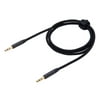 Blackweb 3.5mm Nylon Braided Stereo Audio Auxiliary Cable 3', Black