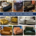 thumbnail image 6 of BedLuxury 47'' Wide Loveseat, 2-seat Chenille sofa with 2 Pillows for Living Room and Small Spaces, Blue, 6 of 10