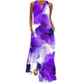 thumbnail image 2 of TMOYZQ Summer Dresses for Women Boho Flowy Maxi Tank Dress Casual Fashion Vacation Beach Sundresses 2025, 2 of 3