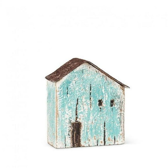 MDR Trading Inc. AB-27-SHORELINE-222 Mini Rustic Look Light Blue Seaside House Figurine