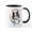 White/Black Inside, variant on CafePress - Blue Merle Sheltie IAAM Mug - 11 oz Ceramic Mug - Novelty Coffee Tea Cup