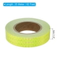 thumbnail image 2 of Uxcell 1 Roll Reflective Tape Waterproof Reflective Tape Warning Safety Tape Reflector for Trucks Cars Fluorescent Yellow 1.2 inch x 82ft, 2 of 7