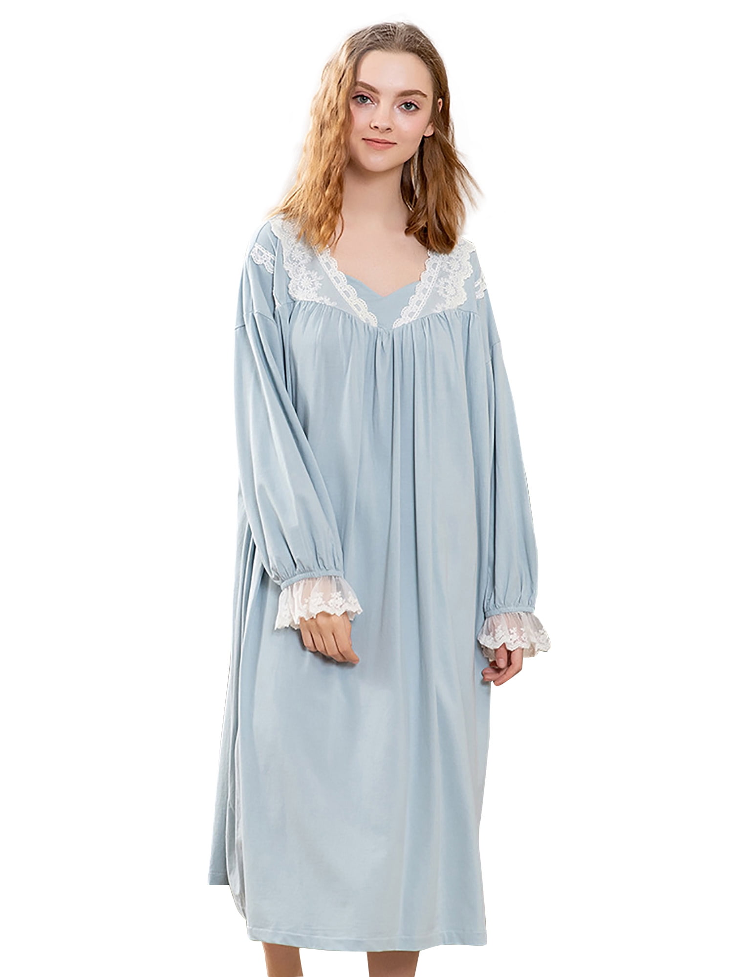walmart women's long sleeve nightgowns