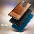 thumbnail image 6 of Nagebee Case for LG Solo LTE, LG K40/Xpression Plus 2/Harmony 3 with Tempered Glass Screen Protector [Full Coverage] Premium Cowhide Leather Hybrid Defender Shockproof Durable Phone Cover, 6 of 8