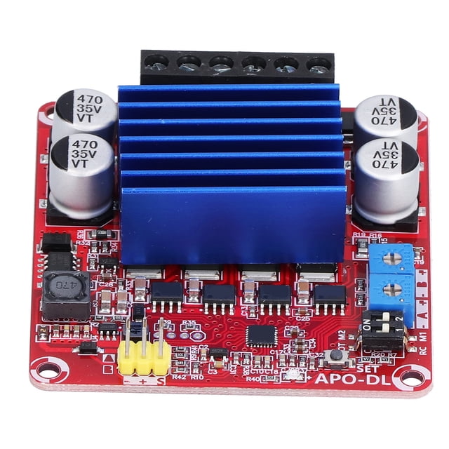 Accessoire Électronique Tbest,DC ESC Pilote de Moteur,Carte d'Entraînement de Moteur Double Canal ESC Module de Commande Accessoire Électronique DC 724v Apodl