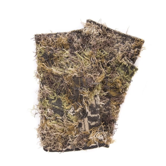 Quietwear Men's Fingerless Camo Grass Gloves, Grassy, One Size Fits Most