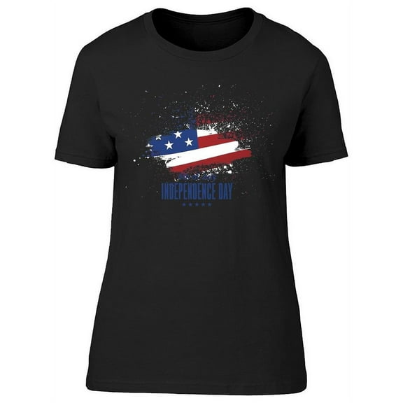 Usa Flag Fading Away, W/text T-Shirt Women -Image by Shutterstock, Female 3X-Large
