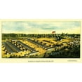 thumbnail image 2 of Sachse 32x19 White Modern Wood Framed Museum Art Print Titled - Parole Camp Annapolis Maryland - Sachse 1864, 2 of 4