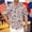 Beige, variant on Men's US Navy Patriotic Shirt American Flag Eagle Print Short Sleeve Button Down for 4th of July Independence Day Casual Wear