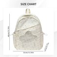 thumbnail image 3 of Aesthetic Backpack with Star Cutout Window, 15.74X12.59X5.11" Printed Casual Daypack, Clear Decor Backpack, Lightweight Commute Rucksack, Multi Pocket Storage Bag, Fashion Carry Backpack, 3 of 5