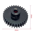 thumbnail image 3 of M1 5mm Rc Motor Gears Acero al carbono 23t-34t Piñón de metal para 1/8 Rc Buggy Truck JShteea El nuevo, 3 of 8