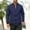 Blue, variant on 2026 Men's Solid Bomber Jacket, Ribbed Collar Zipper Side Pockets Loose Fit Casual Daily Outerwear