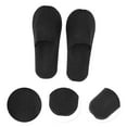 thumbnail image 3 of Unique Bargains 1 Pair Disposable Slippers Foldable Non-woven Hotel Slippers Gray, 3 of 5