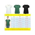 thumbnail image 3 of Spencer Womens Summer Tops Casual V Neck T Shirts Short Sleeve Shirts Loose Blouse Flowy Tops Plus Size Tee "M,White", 3 of 9