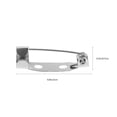 thumbnail image 2 of LEEYNEER 50 Pcs Coiless Safety Pins  DIY Craft with Silver Metal Design, 2 of 6
