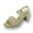 Gold, variant on PEERAGE Jayden Women's Wide Width Casual Dress Leather Flats with Bow