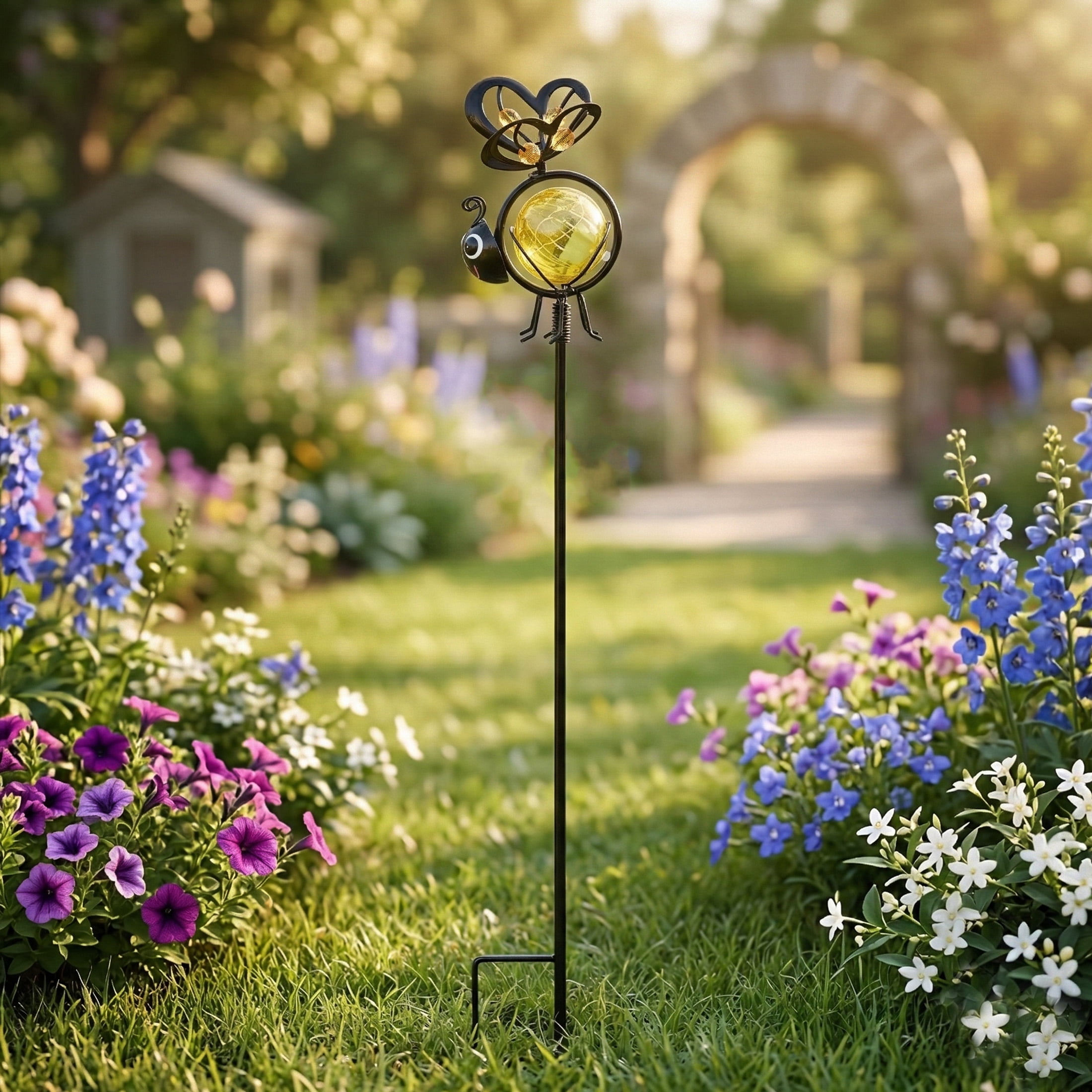 The Growing Ground Solar Bug Garden Stake Light, 27" – picture 7