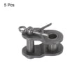 thumbnail image 3 of Uxcell 5Pcs 04B-1 Chain Offset Half Link Roller 6mm Pitch Carbon Steel Master Connector Links for 04B-1 Chain, 3 of 5