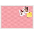 thumbnail image 2 of PinPix 34x24 Custom Cork Bulletin Board Light Pink Chain Poster Board Has a Fabric Style Canvas Finish, Framed in Light Pink Chain, by ArtToFrames (PinPix-574), 2 of 6