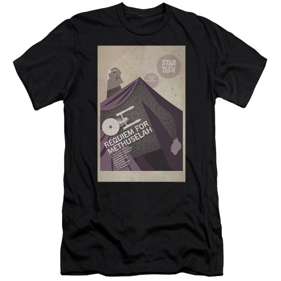 Star Trek Tos Episode 74 Premium Canvas Adult Slim Fit 30/1 T-Shirt Black