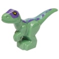thumbnail image 3 of Minifigura de juguete LEGO Jurassic World Baby Raptor con laboratorio de ADN, 3 of 8