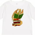 thumbnail image 4 of Inktastic Well-Read Cute Gold Dragon Reading Books Boys or Girls Long Sleeve Toddler T-Shirt, 4 of 5