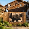 thumbnail image 6 of Rustic Lodge Moose Deer Vintage Four Hole Decorated Banner Flag for Garden Yard Home Decoration Indoor Outdoor 4x6 Ft, 6 of 7