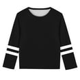 thumbnail image 5 of Long Sleeve Tops for Boys Girls Crewneck T Shirts 3-14 Years Teens Kids Casual Pullover Color-Block Comfort Going-Out Loungewear Tees 2025, 5 of 6