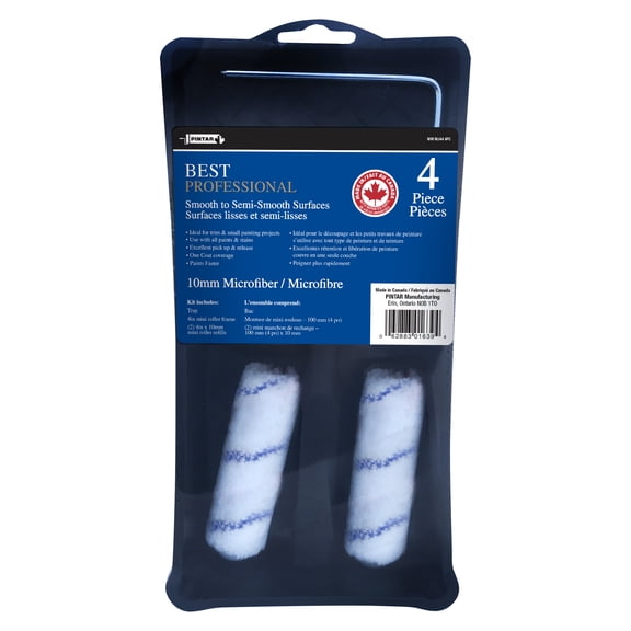 Pintar Manufacturing Corp. Best Mini Paint Roller Kit (4 piece)