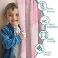 thumbnail image 3 of Blackout Kids Curtains,Pink Floral and Petal Pattern Childrens Insulated Curtains Set Of 2,Bedroom Essentials,Toddler Room Decor 42x84in(106x213cm), 3 of 5