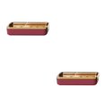 thumbnail image 1 of Bewildely Soporte de esponja para cocina, baño, cepillo montado, de almacenamiento colgante, placa de drenaje, doble compartimento, Type2 NO2, 1 of 6