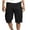 Black, variant on OUSITAID Men Cargo Shorts Big and Tall Multi Pockets Outdoors Hiking 5 Inch Shorts Half Trousers with Button Zipper Baggy Combat Work Shorts