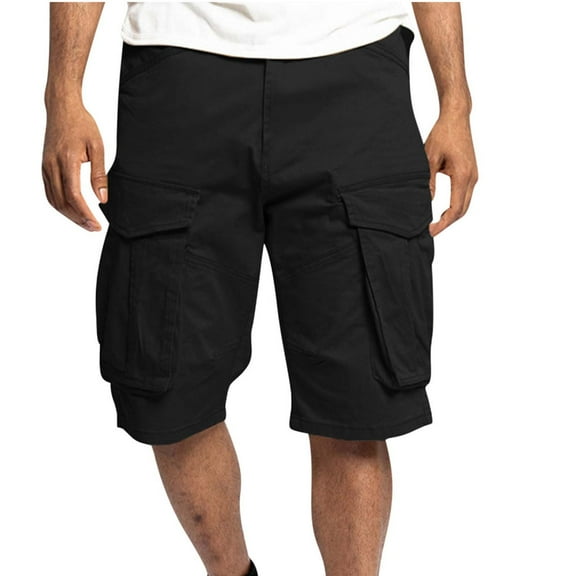 JXMVOJ Men's Classic Cargo Shorts, Waterproof Hiking Shorts Loose Fit Cargo Short with Pockets
