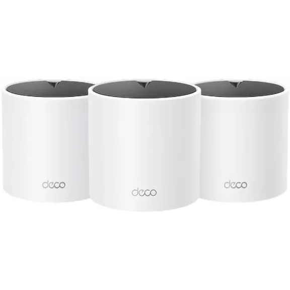 TP-Link Dual-Band AX1500 WiFi 6 Mesh Wi-Fi System (Deco X15) | Replaces Routers and Extenders | Covers up to 5,600 sq.ft. | 2 Gigabit ports per unit, supports Ethernet Backhaul | 2024 Release (3-Pack)
