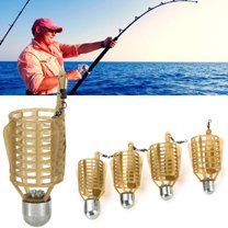 SPRING PARK 3PCS 20g/30g/40g/50g Iron Carp Fishing Bait Trap Cage Feeder Basket Holder Coarse Lure Feeder Carp Fishing Accessories Tackle