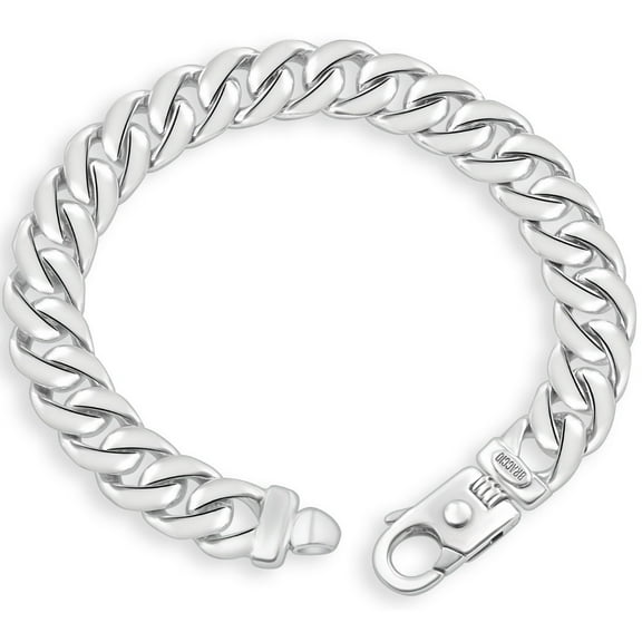 Pompeii Men's 14k Gold (74gram) or Platinum (139gram) 12mm Link Bracelet 8.5" (,)